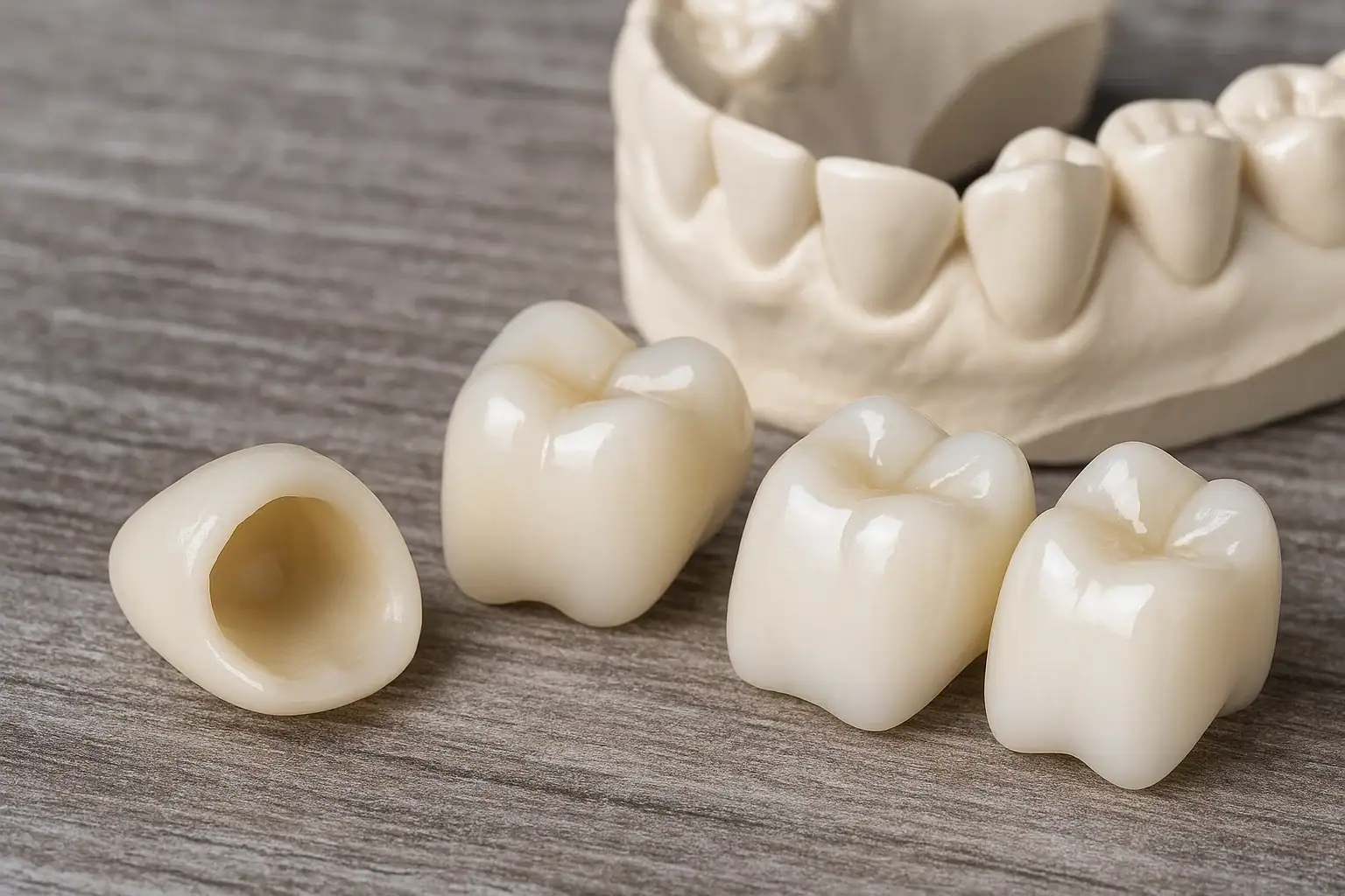 Couronnes céramiques biocompatibles